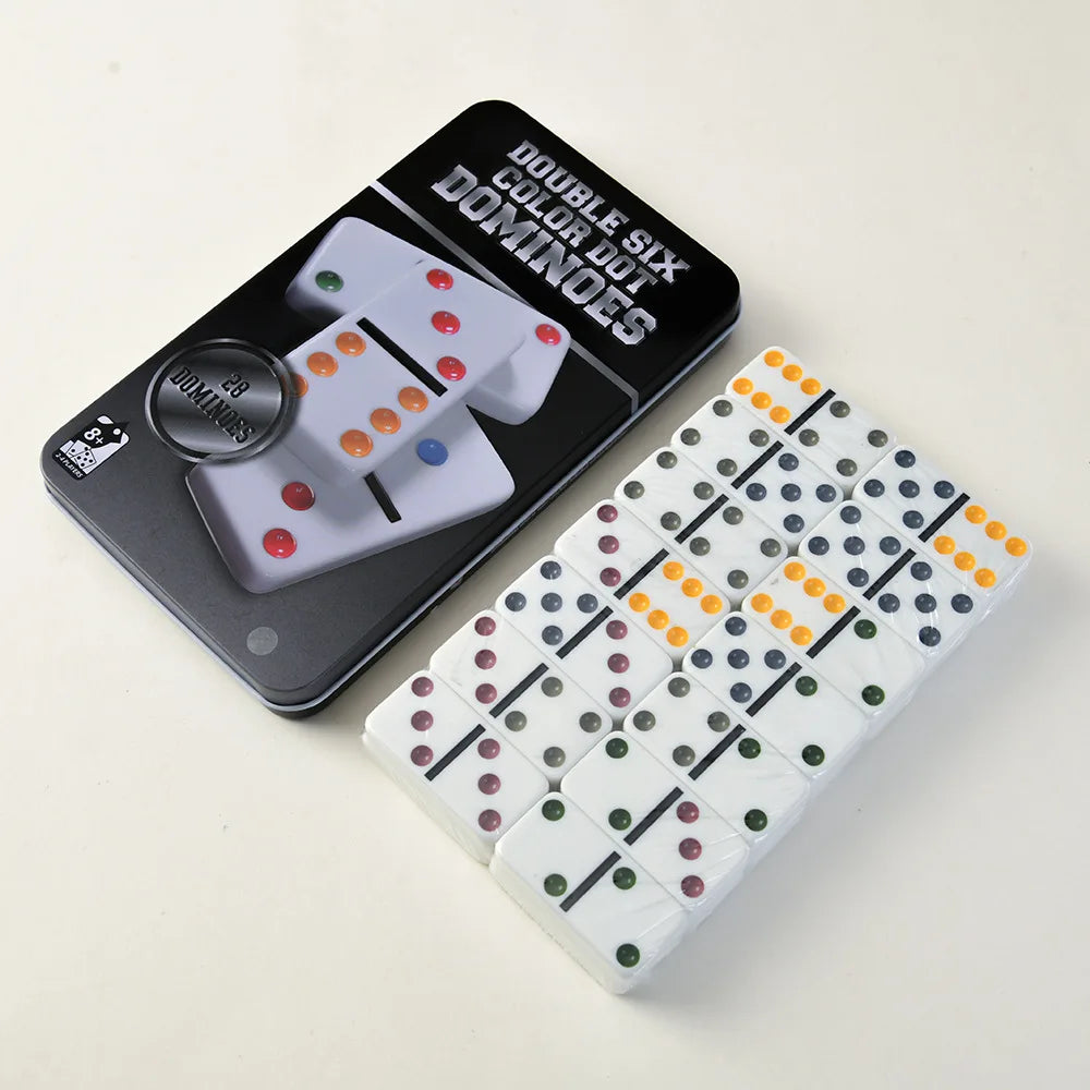 Double Six Educational Math Dominoes - Ivory Color - Family Interactive Board Game