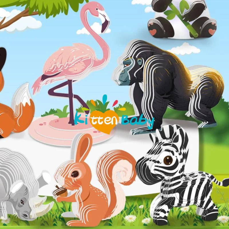 Three-dimensional Model Animal 3D Paper Puzzle Toy