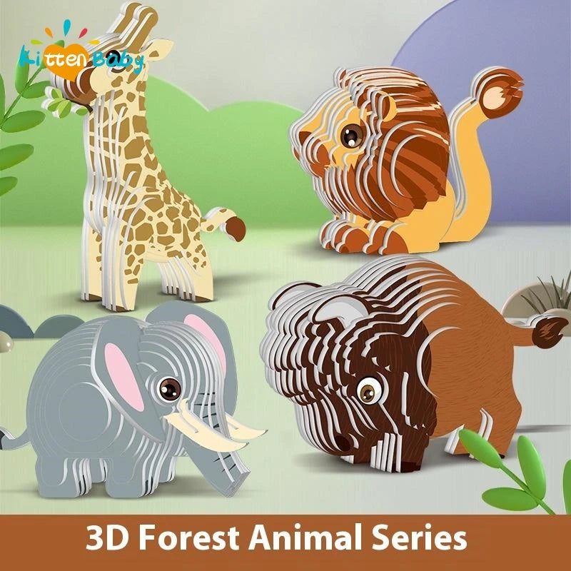 Three-dimensional Model Animal 3D Paper Puzzle Toy