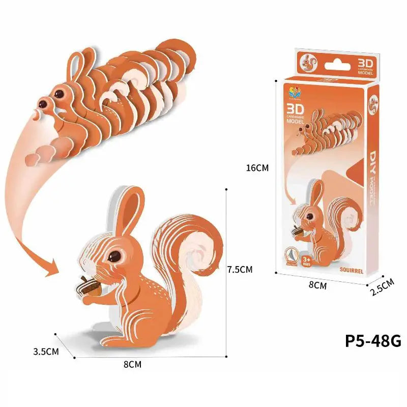 Three-dimensional Model Animal 3D Paper Puzzle Toy