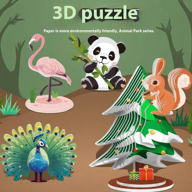 Three-dimensional Model Animal 3D Paper Puzzle Toy
