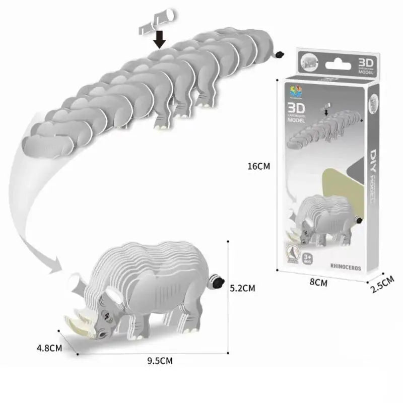 Three-dimensional Model Animal 3D Paper Puzzle Toy