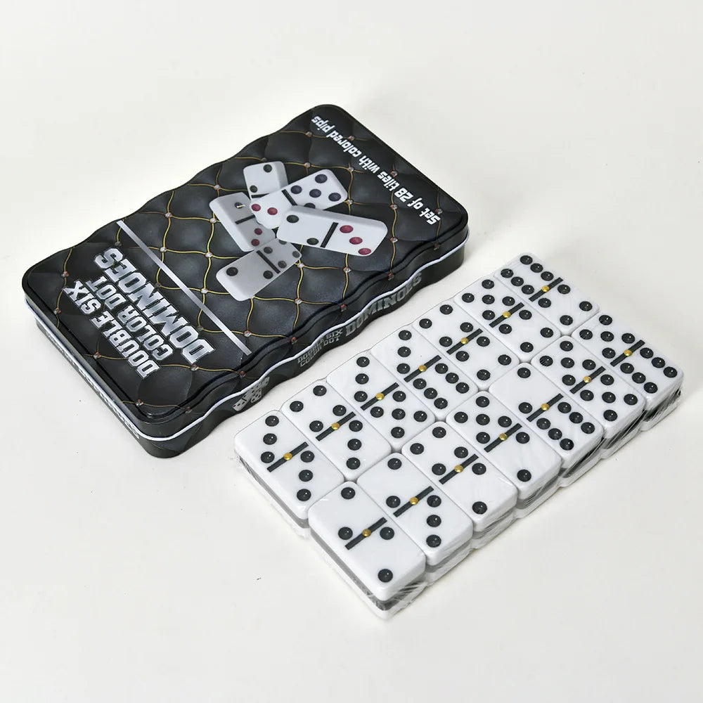 Double Six Educational Math Dominoes - Ivory Color - Family Interactive Board Game