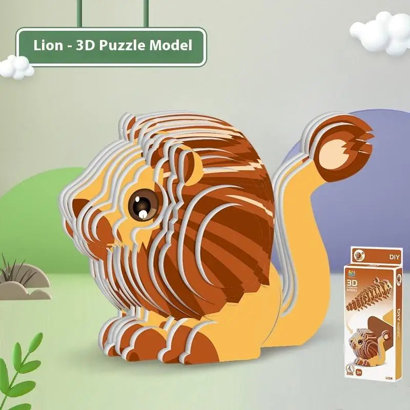 Three-dimensional Model Animal 3D Paper Puzzle Toy