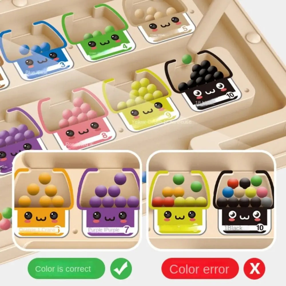 Wooden Positioning Game 2 in 1 Magnetic Kid’s Concentration Training Toys Educational