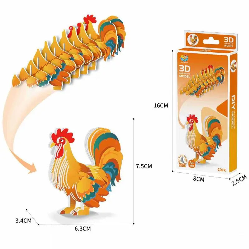Three-dimensional Model Animal 3D Paper Puzzle Toy