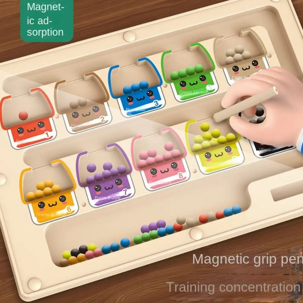 Wooden Positioning Game 2 in 1 Magnetic Kid’s Concentration Training Toys Educational