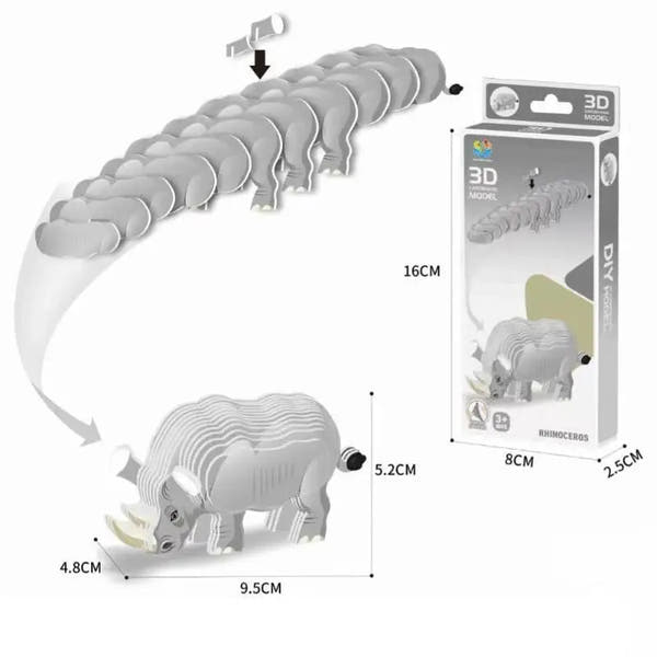 Three-dimensional Model Animal 3D Paper Puzzle Toy