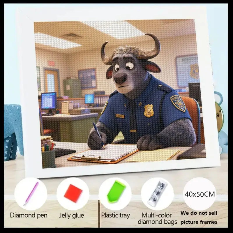 Zootopia Officer Bogo 5D Diamond Painting Kit