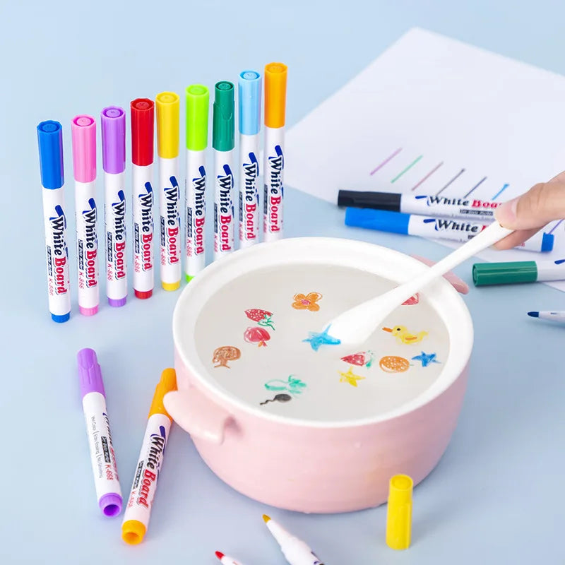Water Floating Pen Magical Ink Pens for kids
