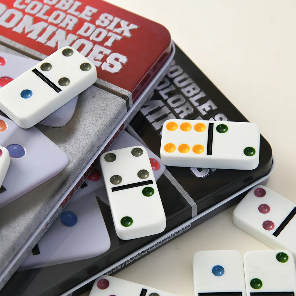 Double Six Educational Math Dominoes - Ivory Color - Family Interactive Board Game