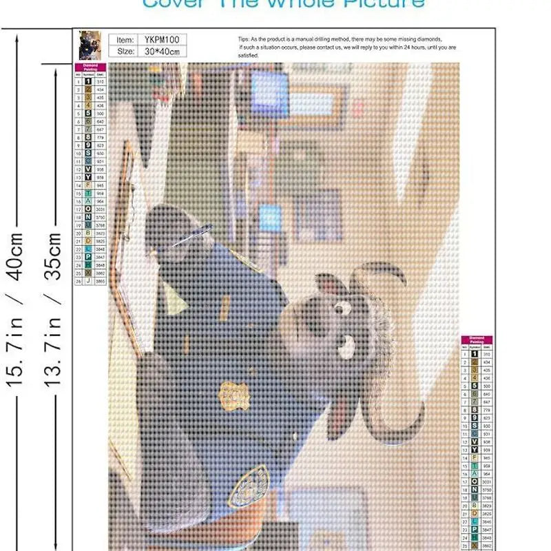 Zootopia Officer Bogo 5D Diamond Painting Kit