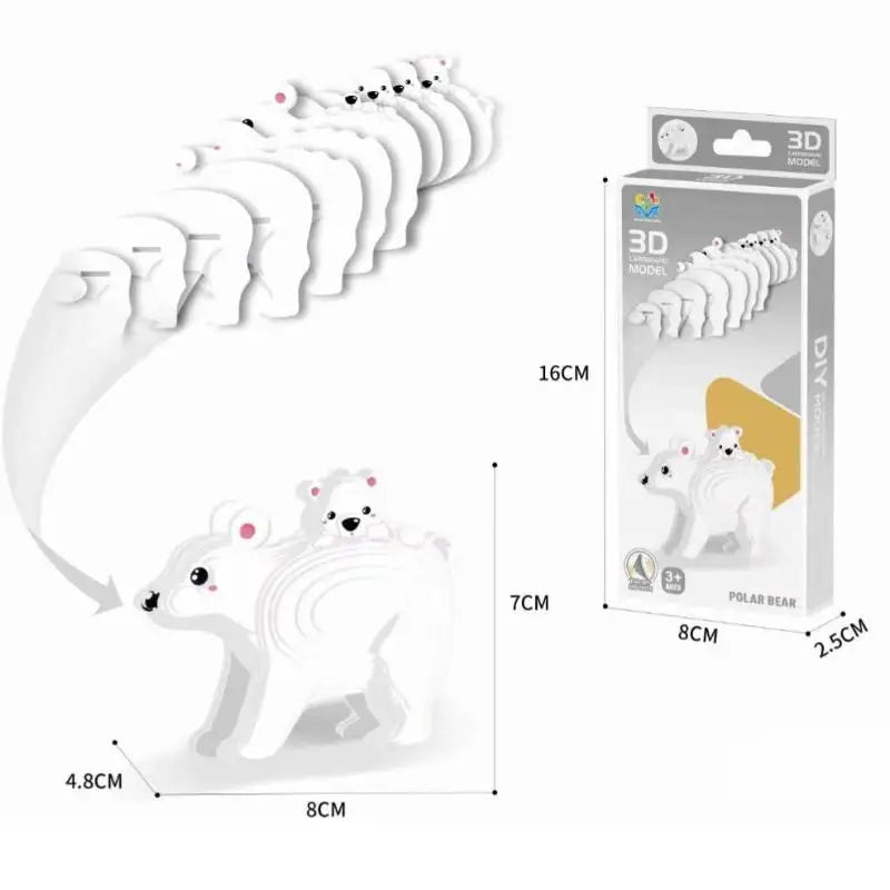 Three-dimensional Model Animal 3D Paper Puzzle Toy